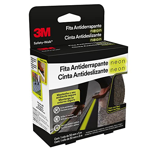 3M Fita Antiderrapante Safety Walk Neon 50mm x 5m 1 Unidade