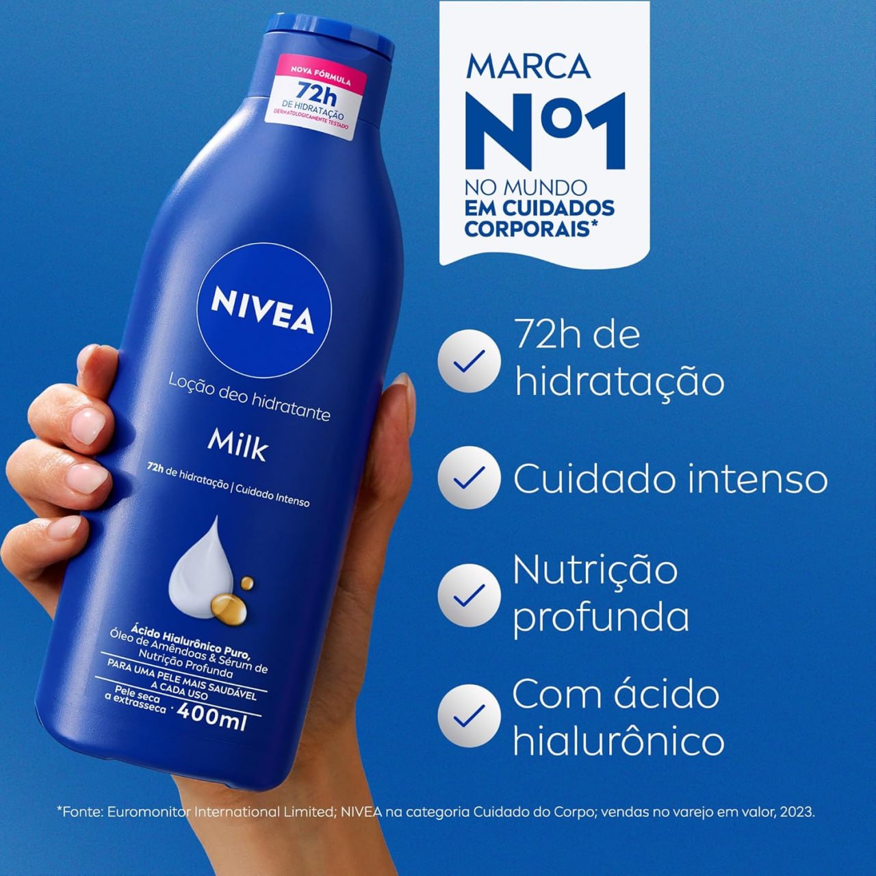 NIVEA Loção Deo-Hidratante Milk - 400ml