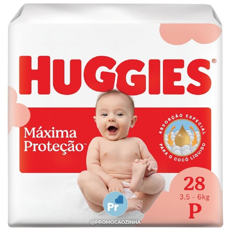 Fralda Huggies Supreme Care P com 28 Unidades