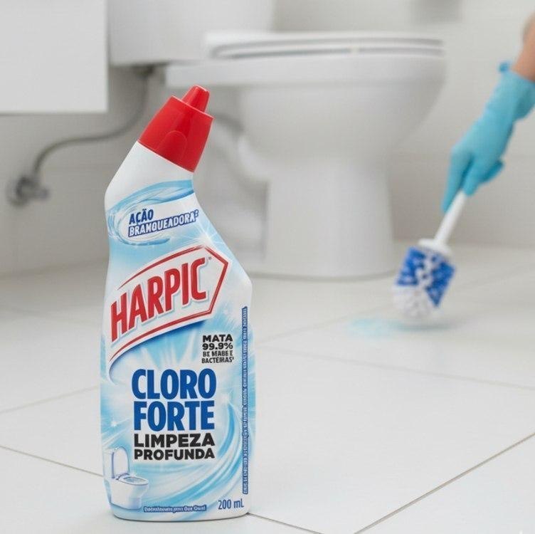 Harpic Desinfetante Sanitário Cloro Forte 200ml