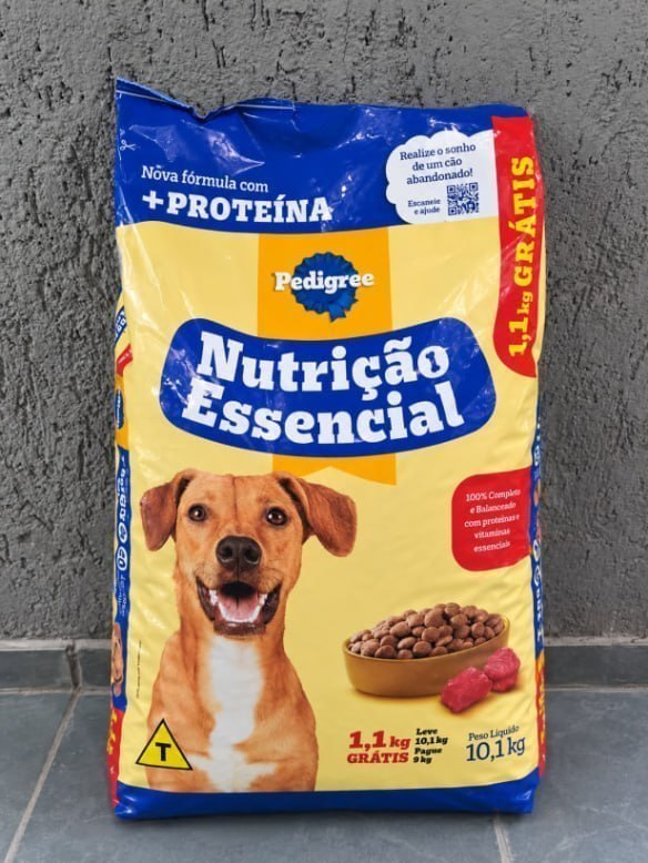 Ração Pedigree Nutrição Essencial Carne para Cães Adultos 10.1kg