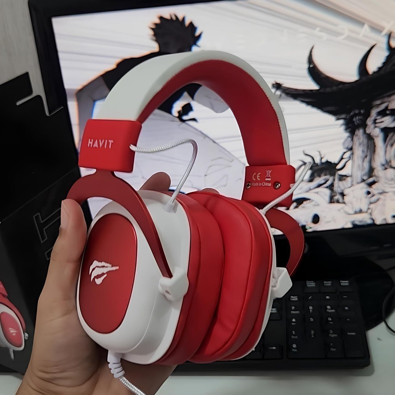 Havit Headphone Fone de Ouvido H2002d Red