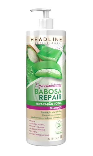 Shampoo Babosa Repair - Limpa e Restaura - HEADLINE Especialidades - 1L