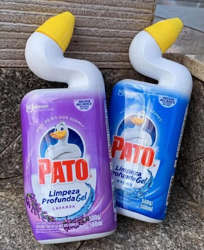 Pato Limpador Sanitário Gel Desinfetante, Marine, Limpeza Profunda, 500ml