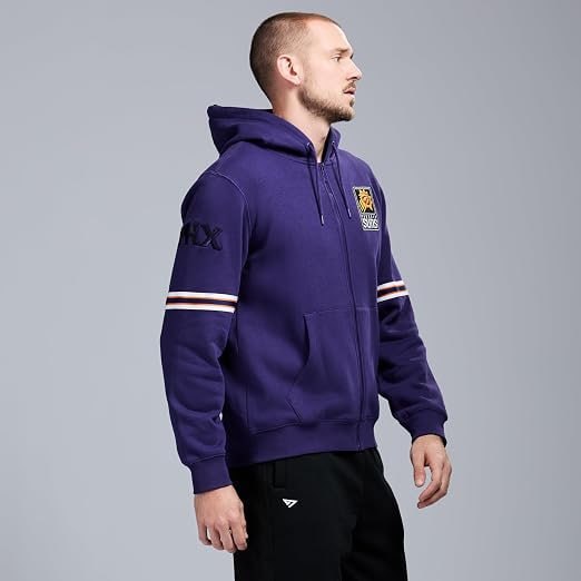 Suéter com capuz X Nba Officially Licensed Men's Full-zip Up Long Sleeve Hooded Fleece Sweatshirt GAME 7 Masculino