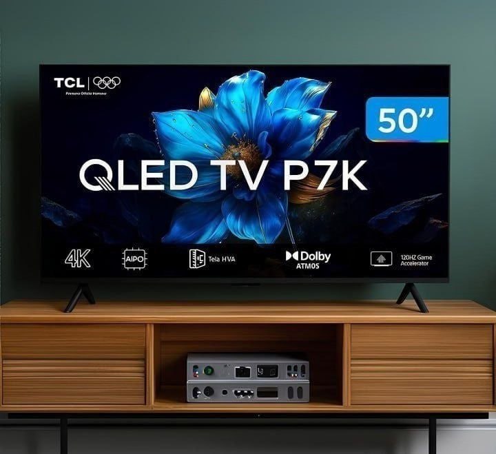 Smart TV TCL 50 Polegadas QLED 4K P7K