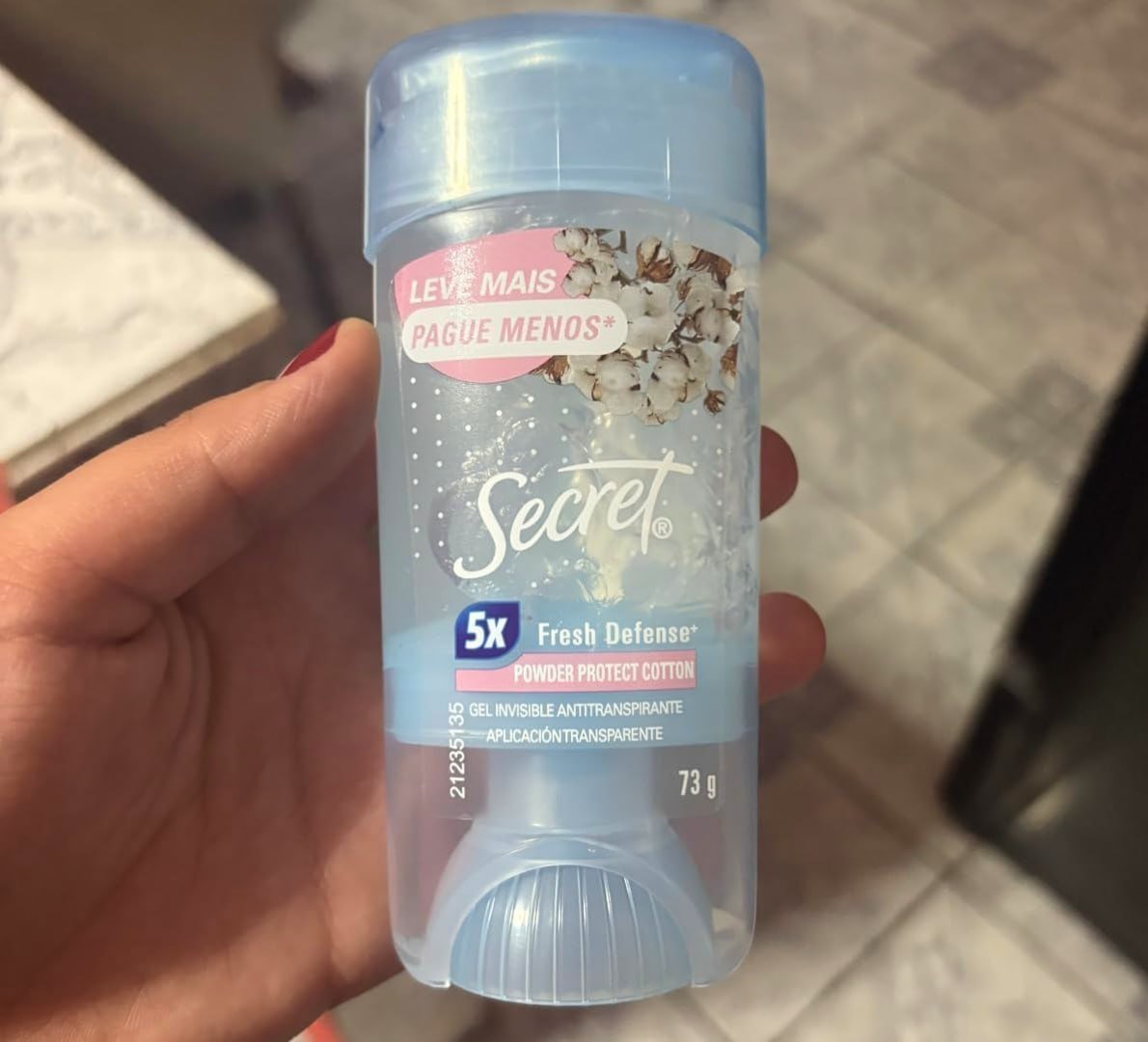 Desodorante em Gel Secret Powder Protect Cotton 73g