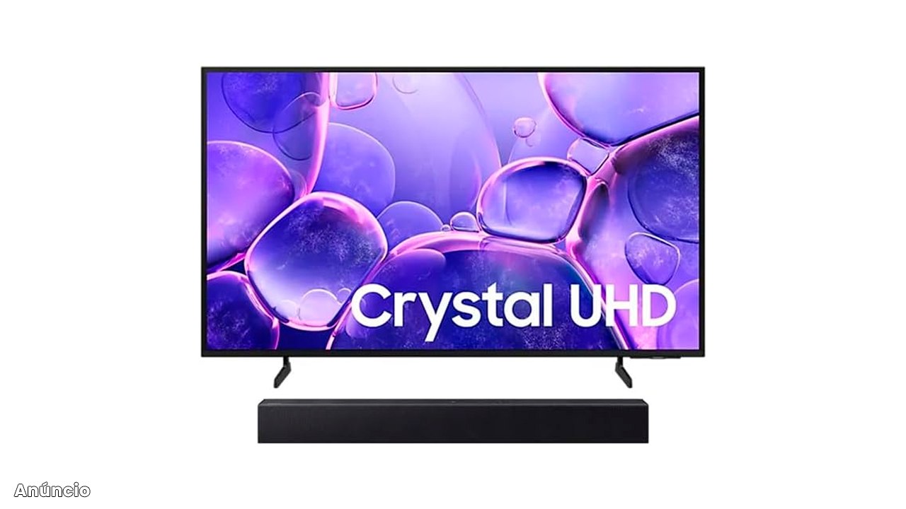 Samsung Smart TV 50” Crystal UHD 4K U8100F 2025 + Soundbar HW-B400F/ZD