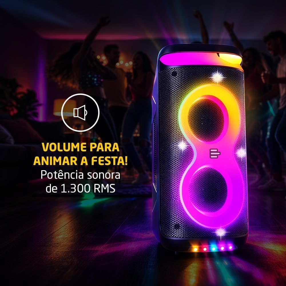 Caixa de Som PULSEBOX 3 1300W RMS - SP519