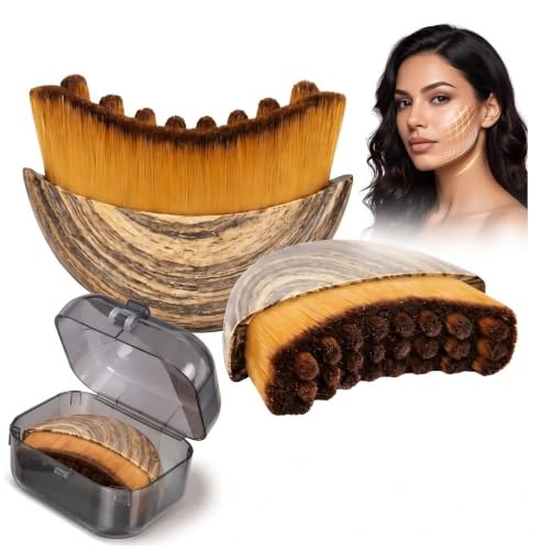 Escova Facial Massageadora com Cerdas Macias para Rotina de Cuidados e Pele