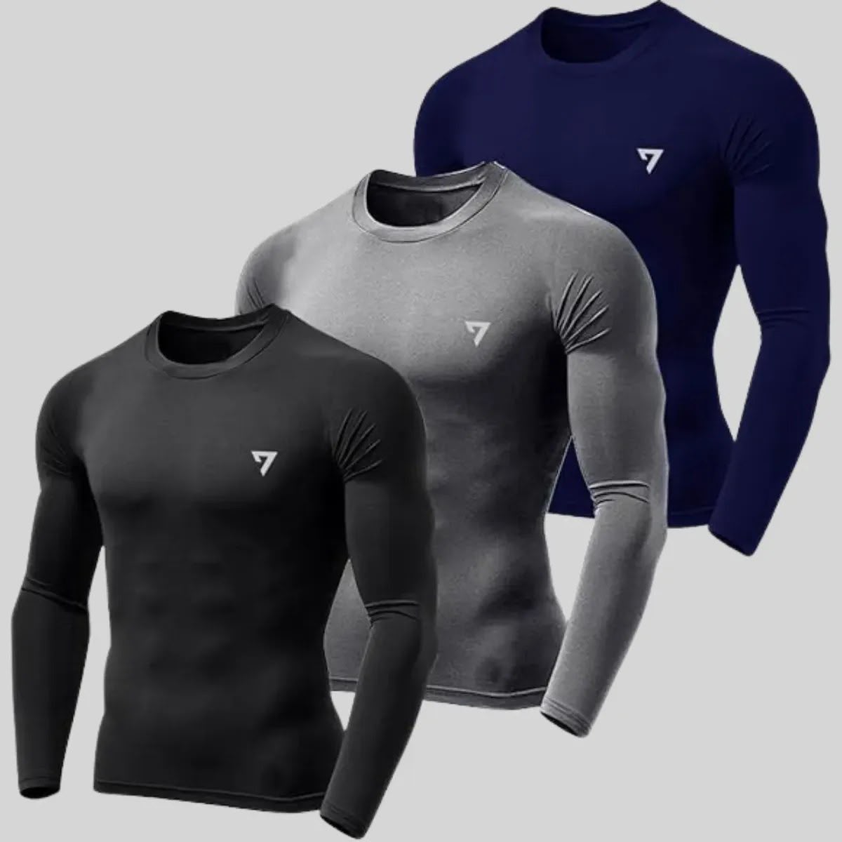 Kit com 5 Camisetas Slim Fit