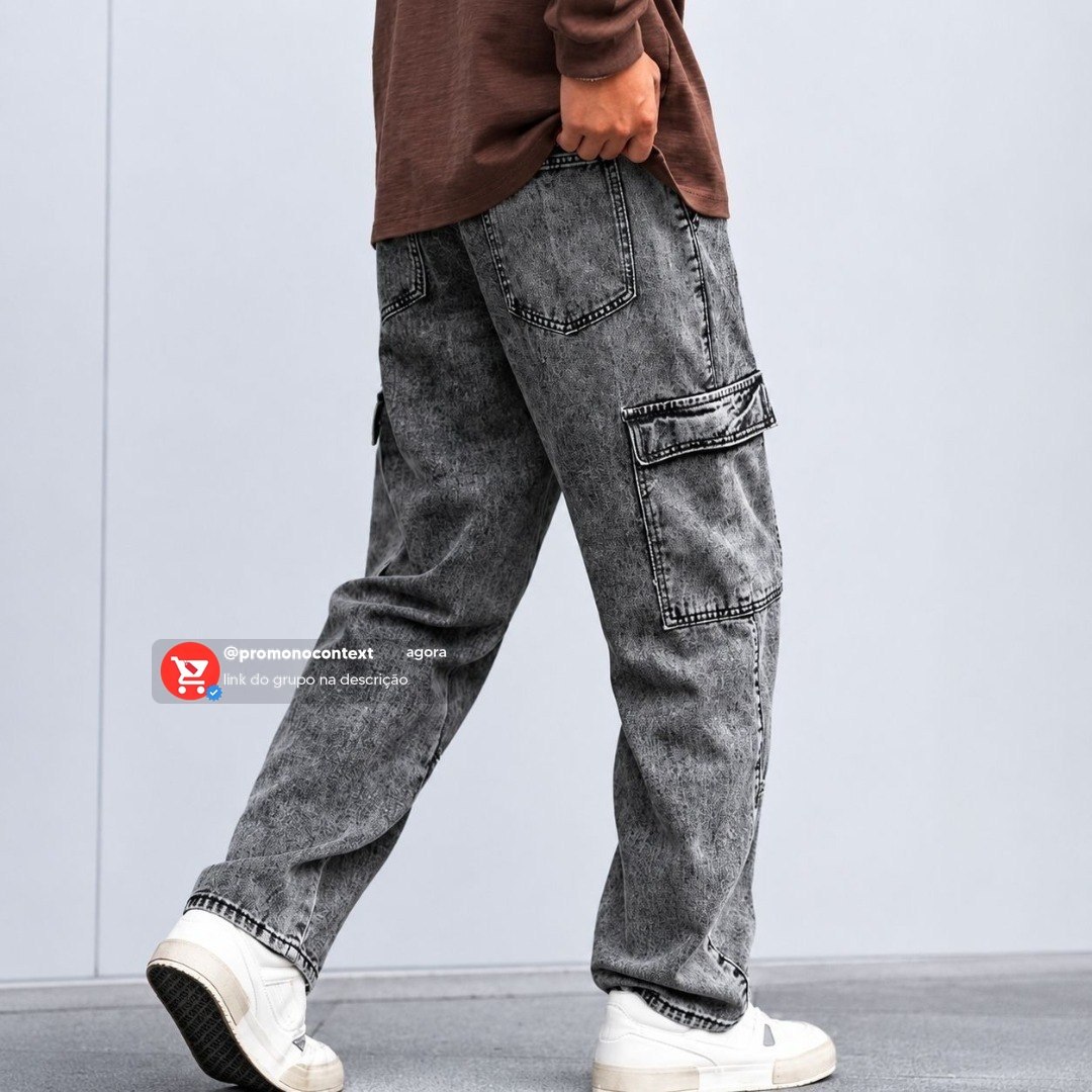 Kit 2 Calça Jeans Masculina Preta Azul Direto Fabrica Slim