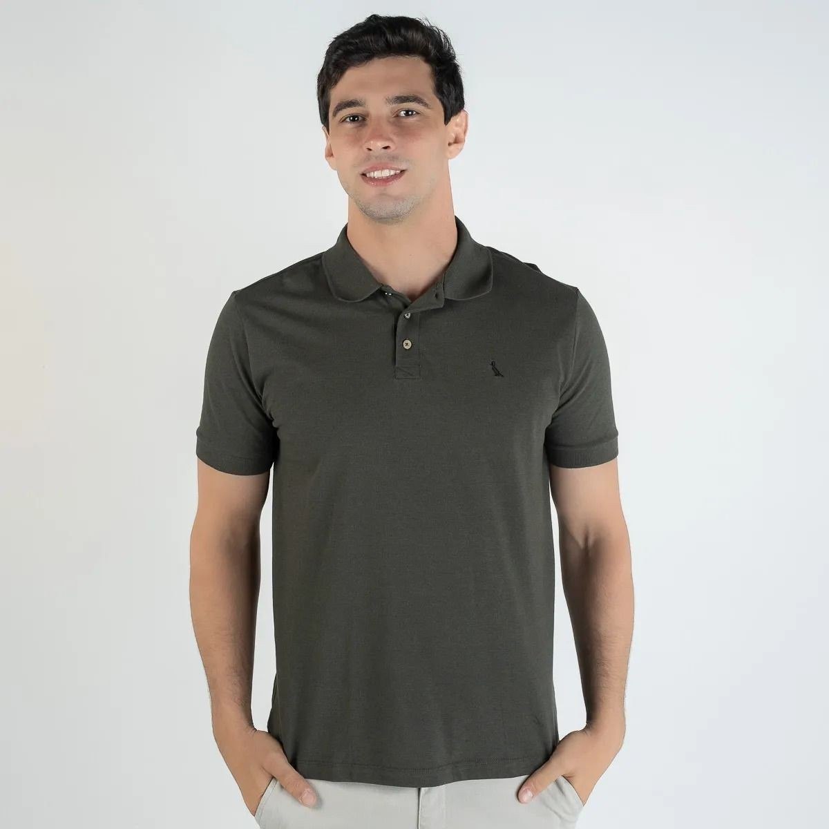 Camisa Polo Reserva Verde Mescla