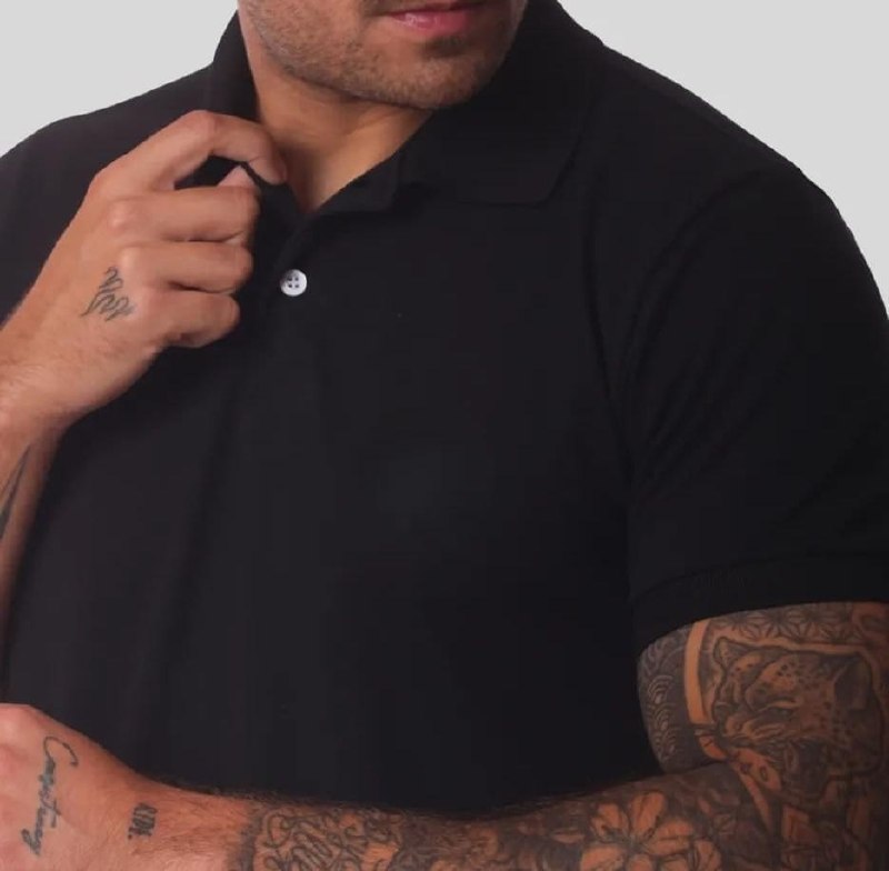 Camiseta Masculina Camiseta Básica Algodão Malha Peruana
