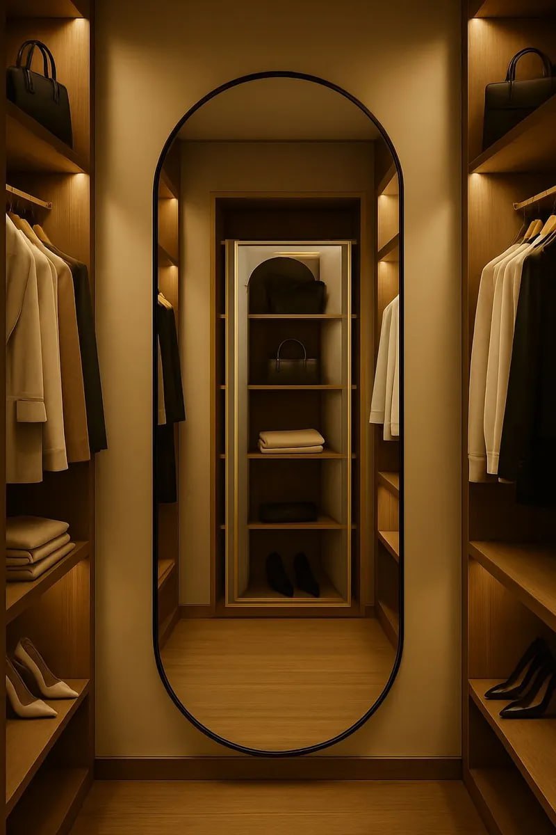 Espelho Oval 170x70 Decorativo Corpo Inteiro Com Moldura