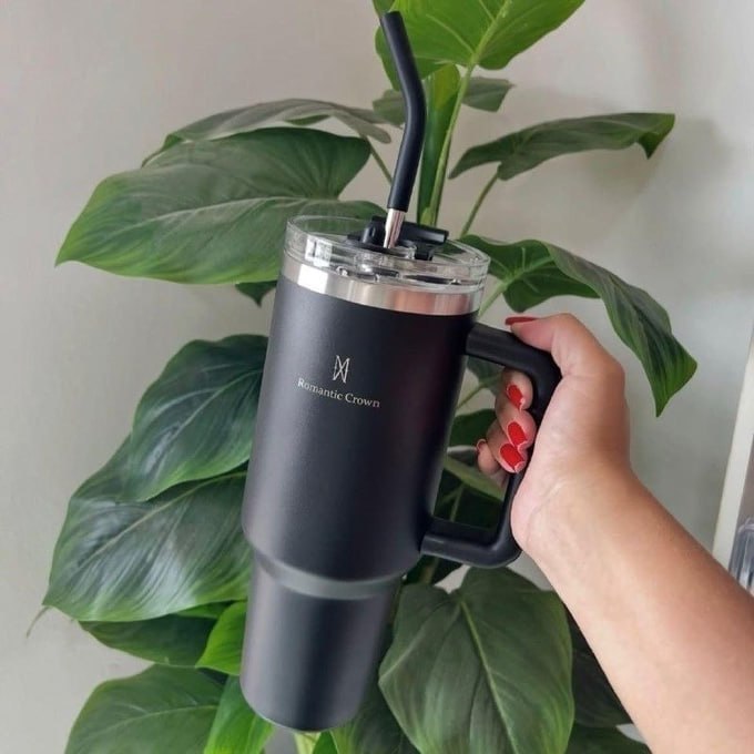 Copo Térmico Gigante 1,2l Inox Com Tampa