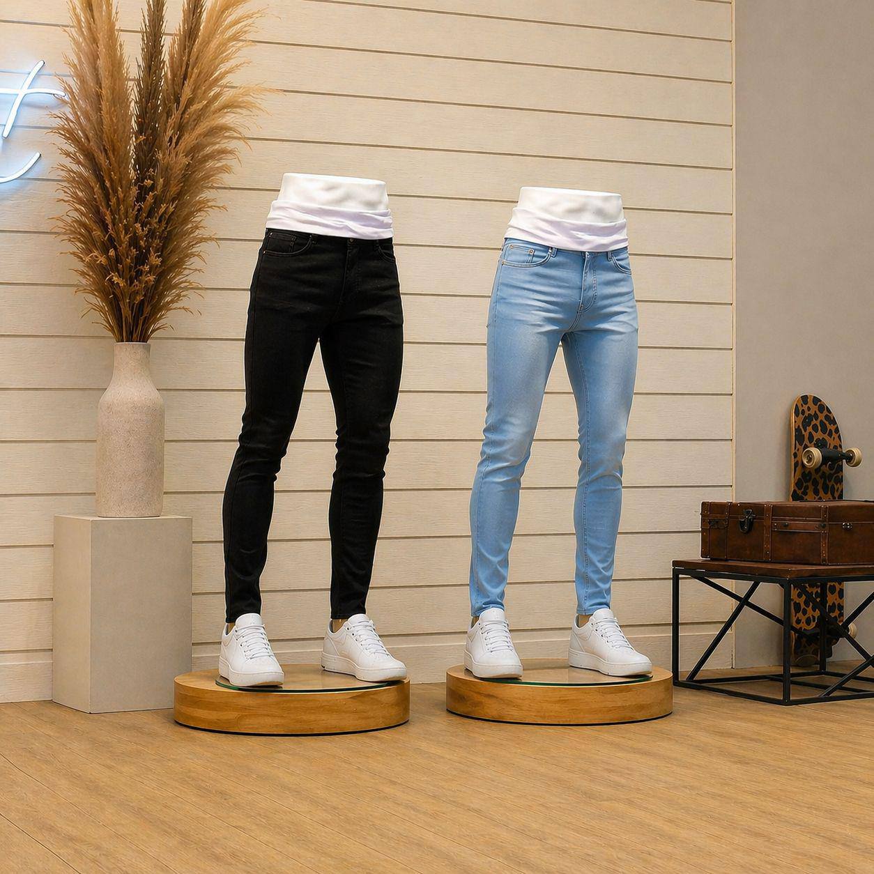 Kit com 3 Calças Jeans Skinny