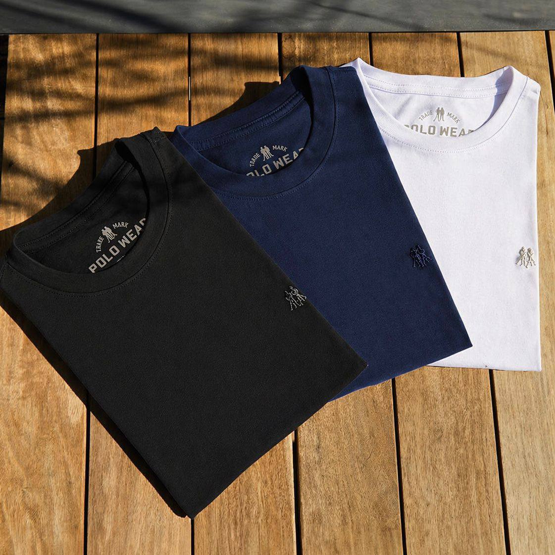 Kit 2 Camisa Americana Textura Canelada