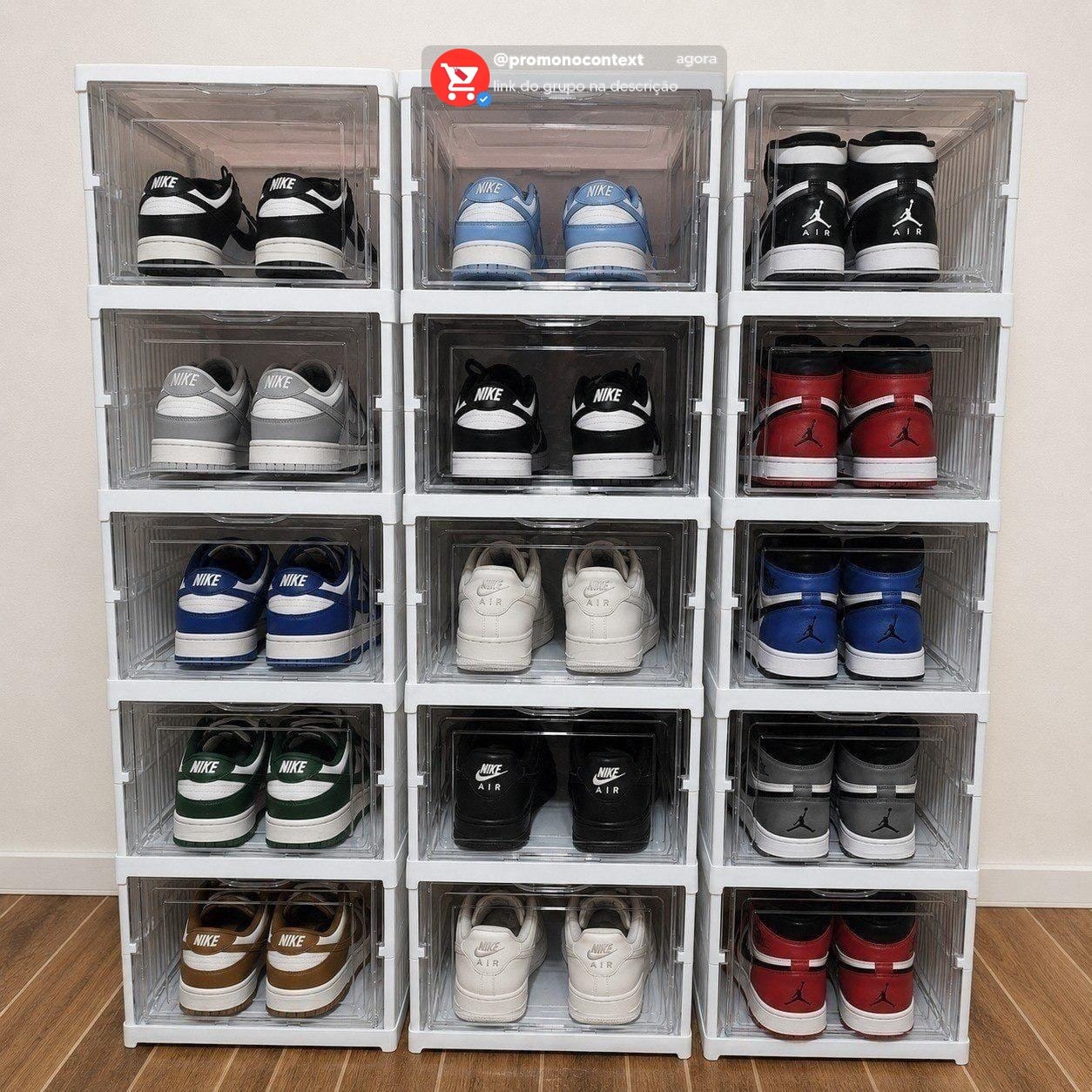 Sapateira Organizador Sapatos Empilhável Vertical 6 Andares