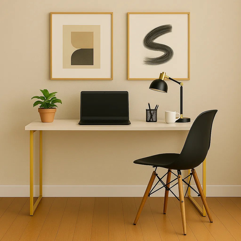 Escrivaninha De Estudos Home Office 1 Gaveta Móveis Bonatto