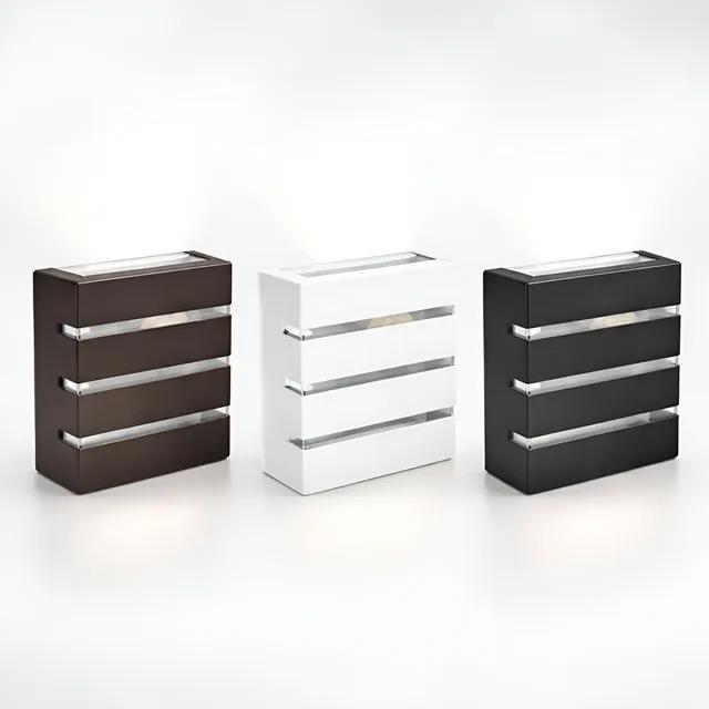 Kit 2 Luminária Arandela 3 Frisos 110/220v Interno Externo