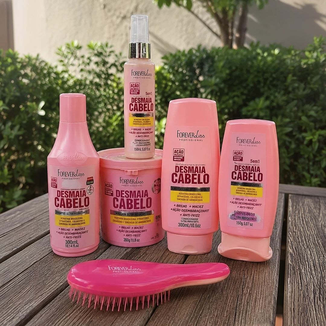 Kit Desmaia Cabelo Completo com Escova De Pentear