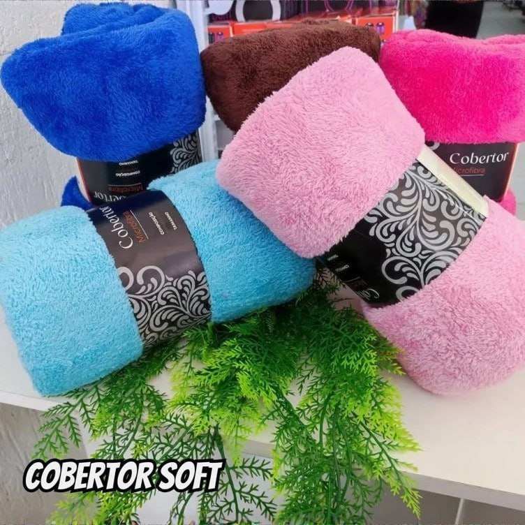 Coberta Manta Soft Solteiro Microfibra Anti-alérgica