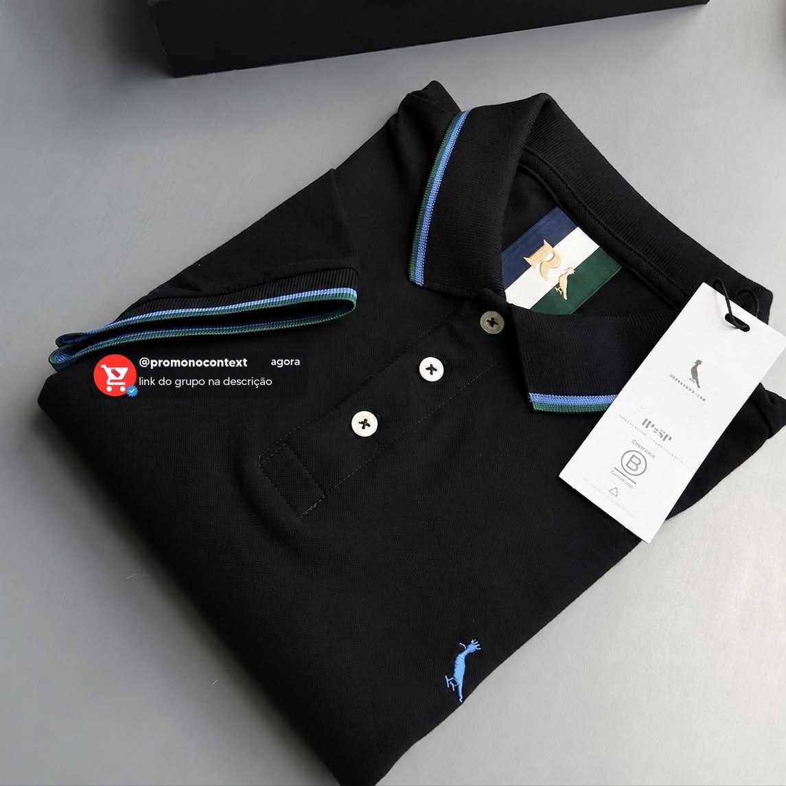 Camisa Polo Reserva Masculino Preto