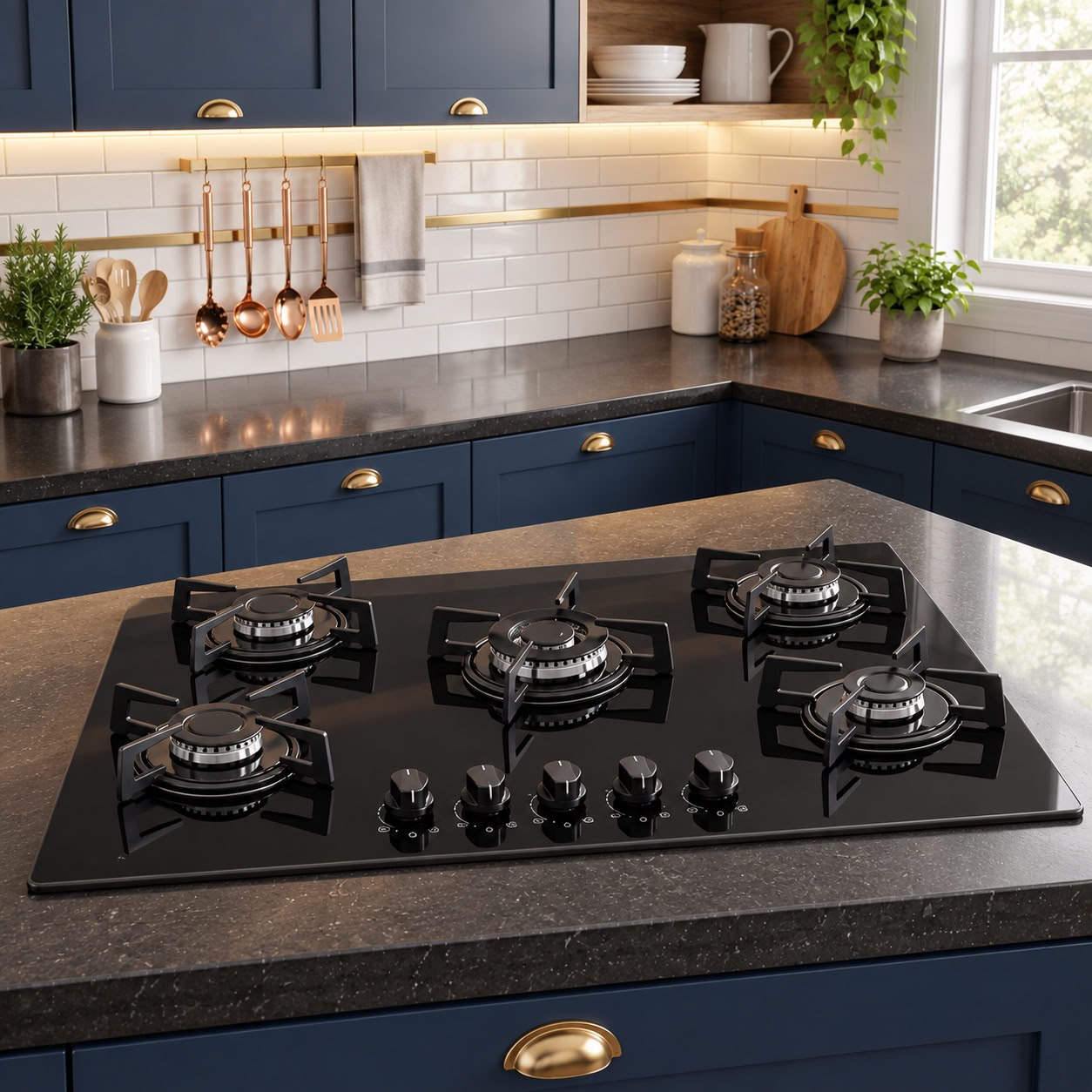 Cooktop 5 Bocas A Gás Philco Bivolt Pct05a