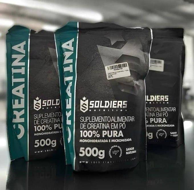 Creatina Monohidratada 500g Soldiers Nutrition