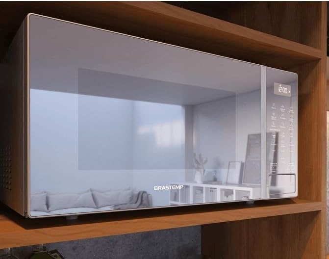 Micro-ondas Brastemp 32L Cinza com Menu Gourmet 127V