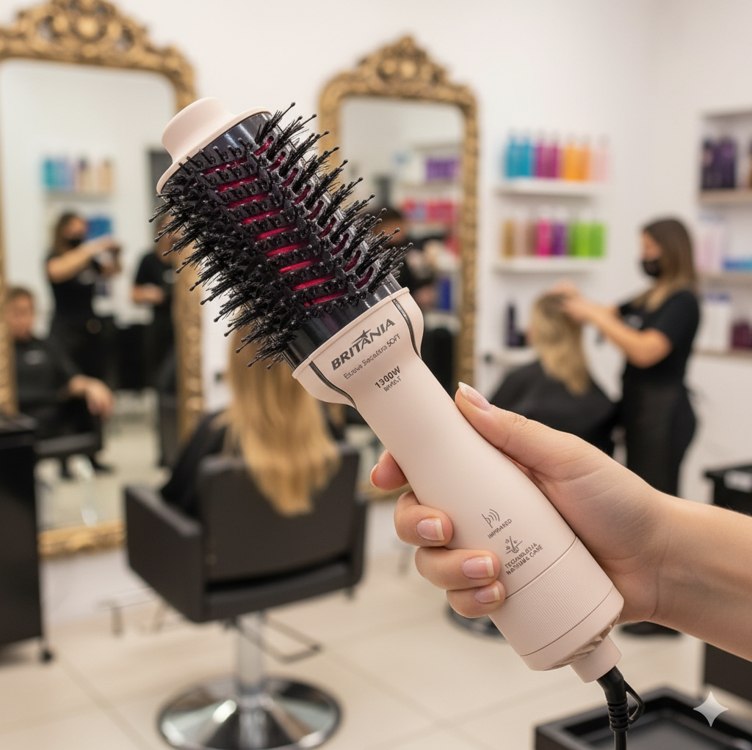 Escova Secadora Britânia 4 em 1 1300w Bivolt