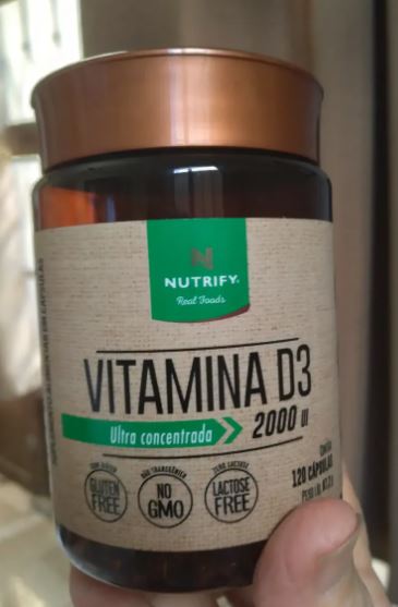 Vitamina D3 2.000 Ui 120 Cápsulas Nutrify Sem Sabor