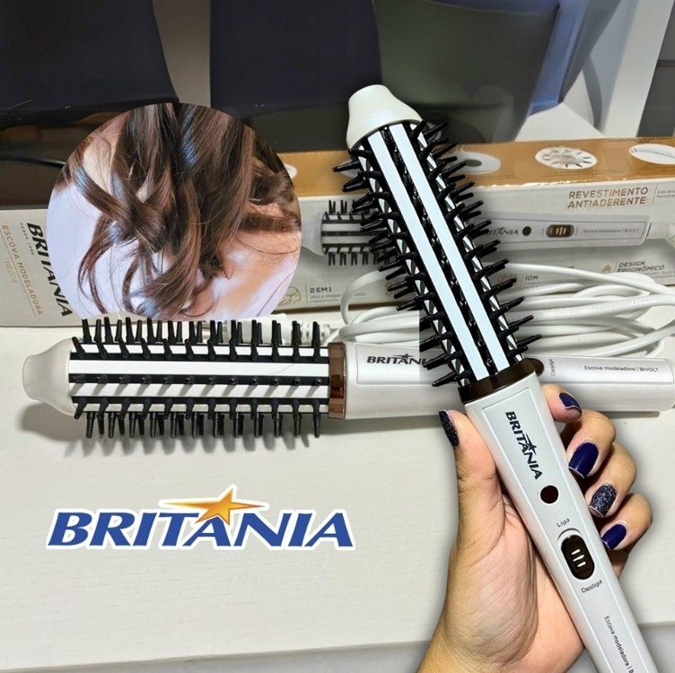 Escova Modeladora Britânia BEC04 2 Em 1