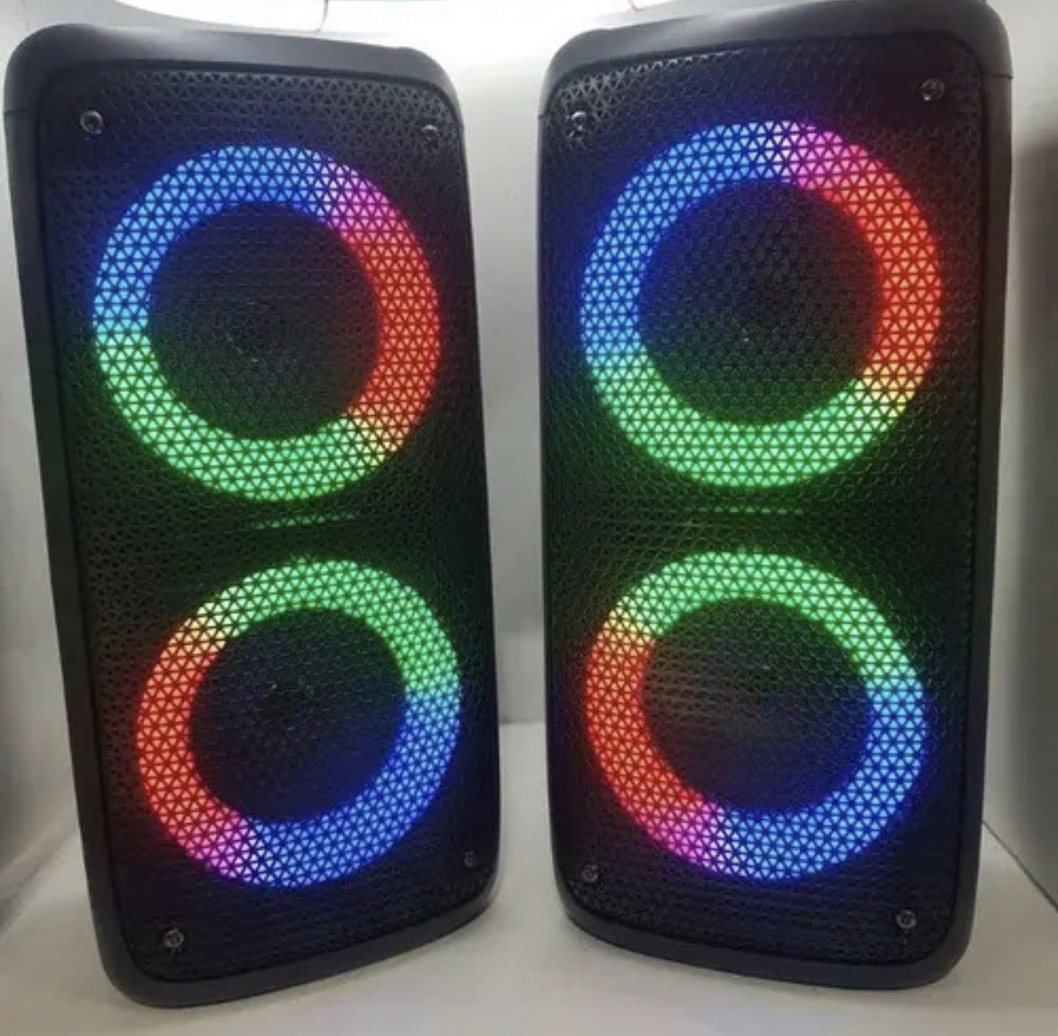 Super Caixa De Som Completa Amplificada 200w 40 Cm De Altura Cor Preto