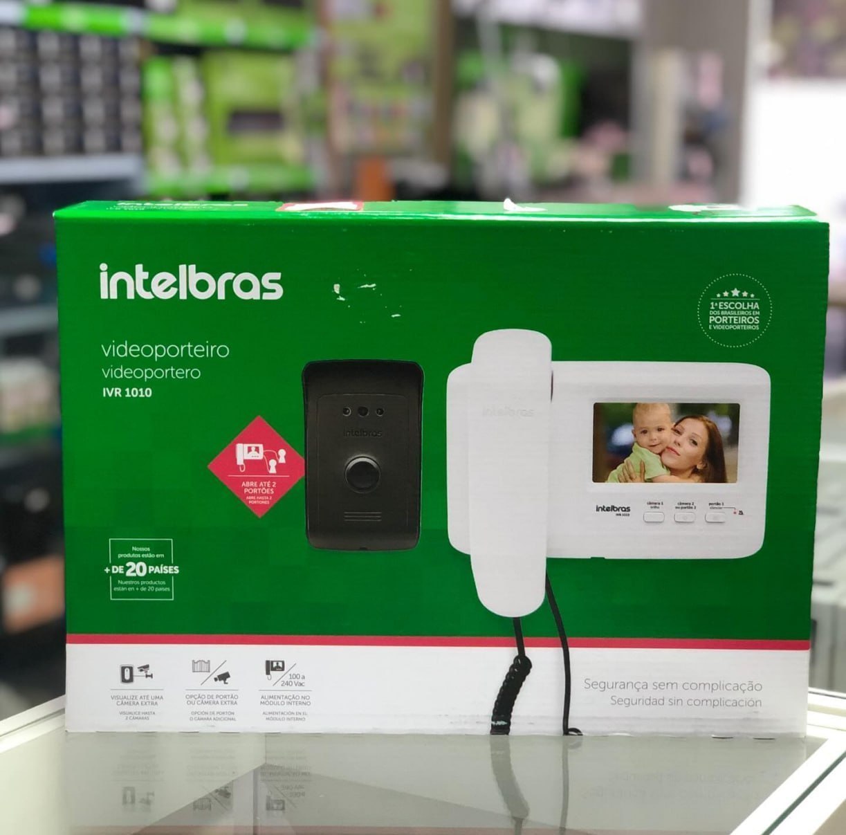 Video Porteiro Ivr 1010 Branco E Preto Intelbras 110V/220V
