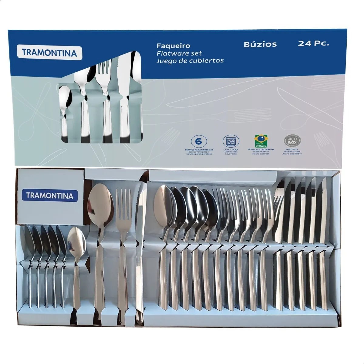 Faqueiro 24pcs Tramontina Búzios