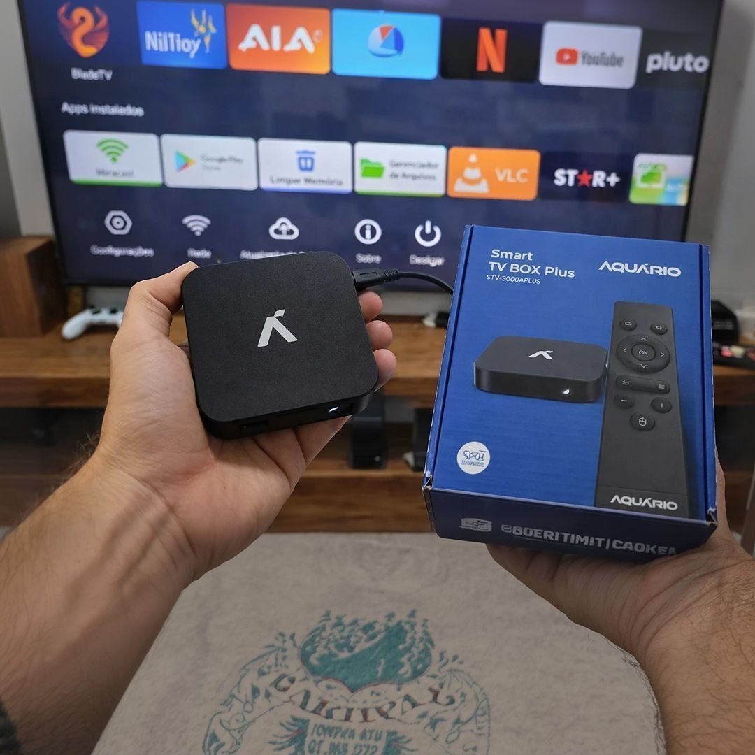 Tv box Aquário plus STV-3000 4k