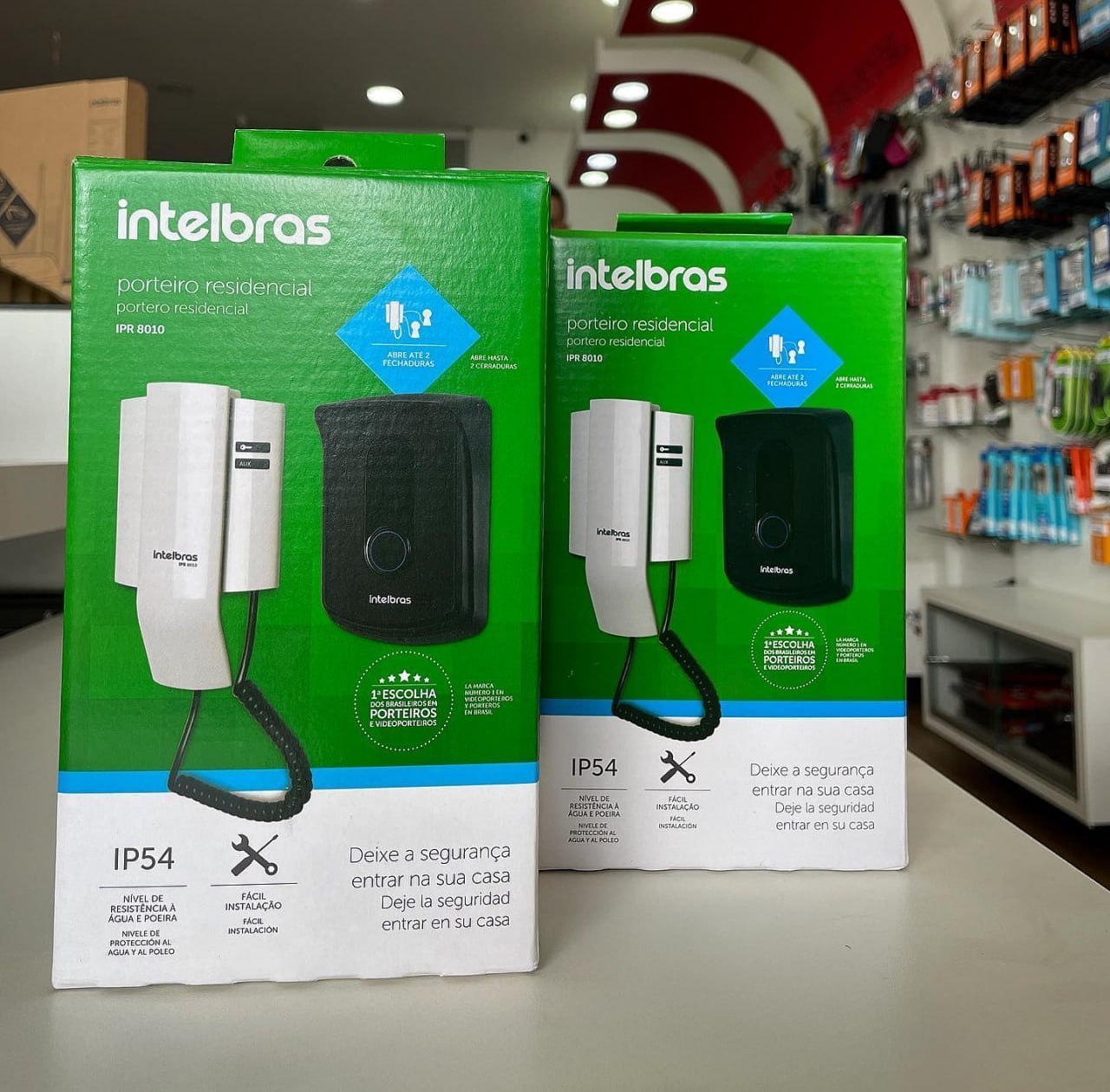 Video Porteiro IVR 1010 Branco e Preto Intelbras 110V/220V