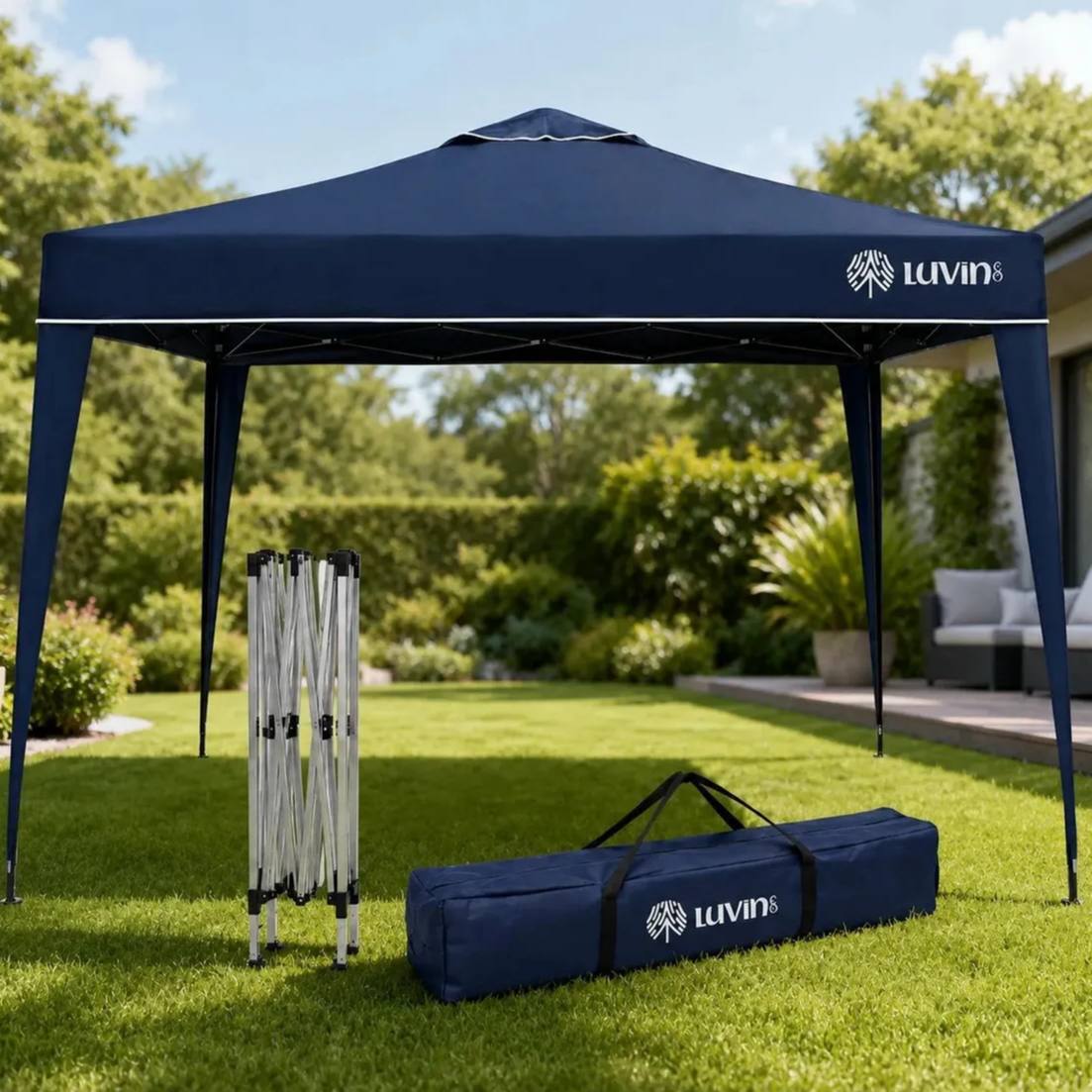 Tenda Gazebo Sanfonada Articulada Luvinco 3x3m