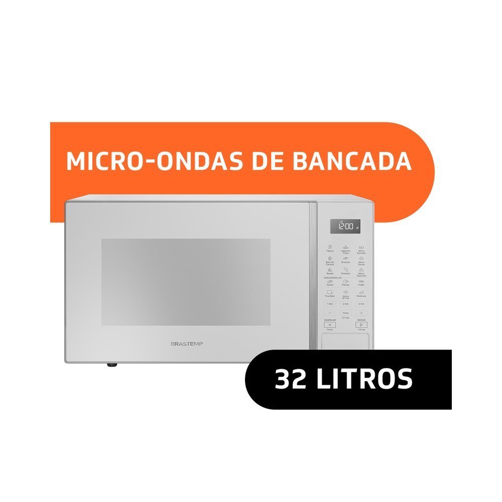 Micro-ondas Midea 20 Litros Prata Espelhado - 110v