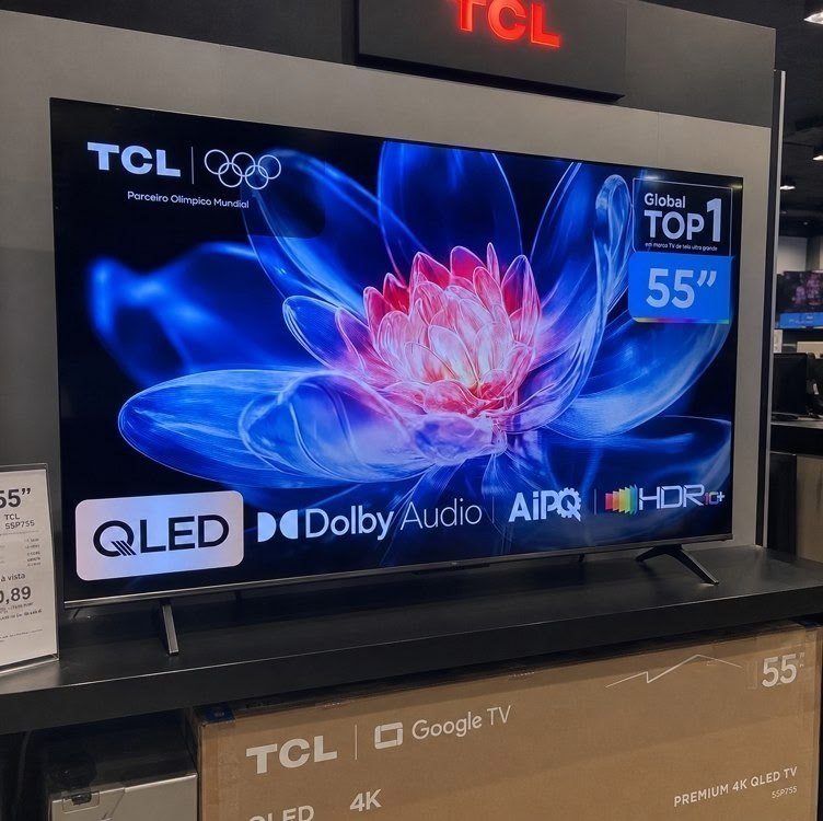 TV inteligente 55 Tcl 4K UHD Qled 55T6C