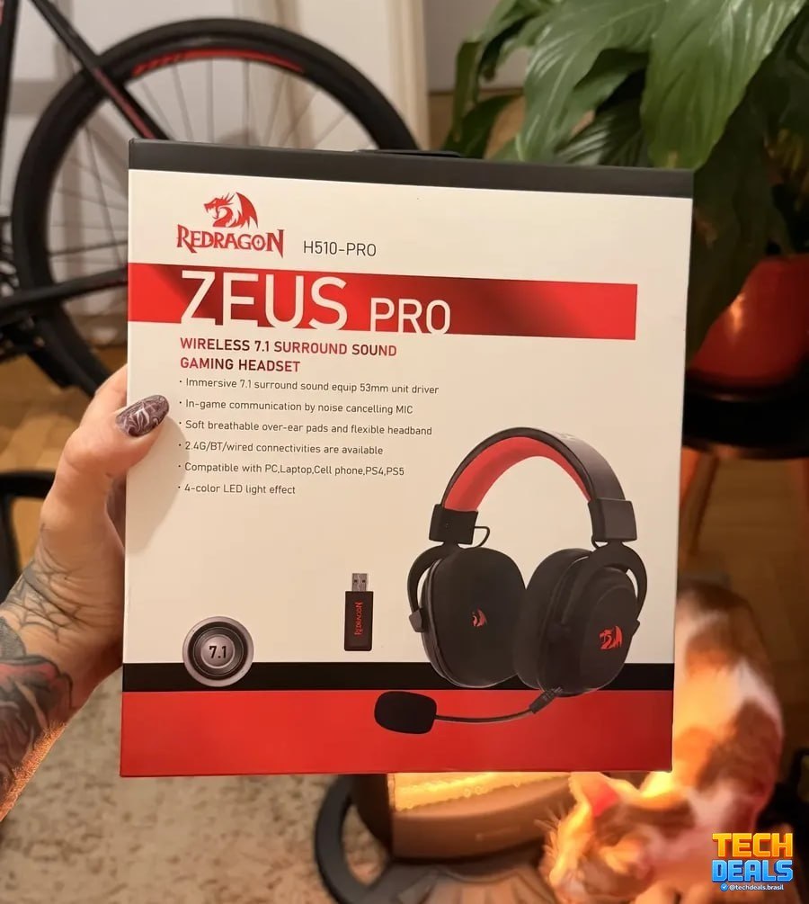 Fones de ouvido sem fio Redragon H510-PRO