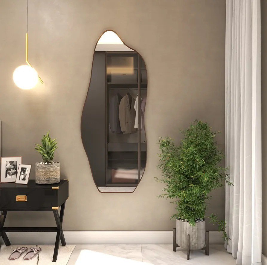 Espelho 100x50 Orgânico Corpo Inteiro