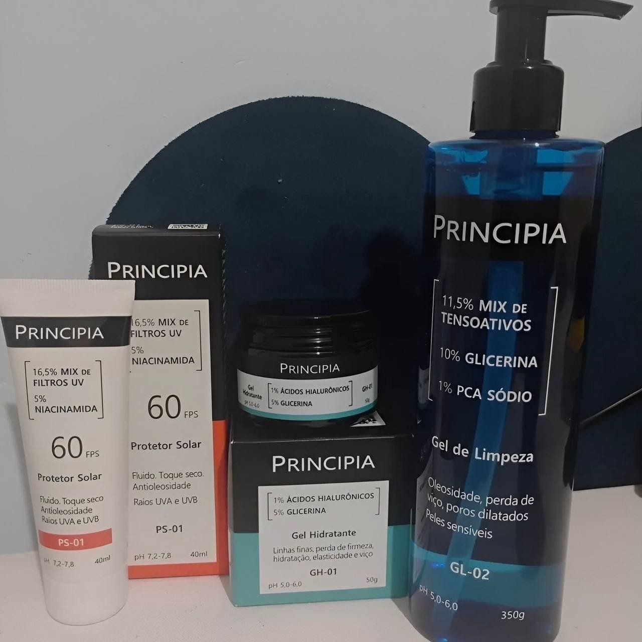 Kit Principia Gl-02 + Gh-01 + Ps-01 Todo Tipo De Pele Dia/Noite