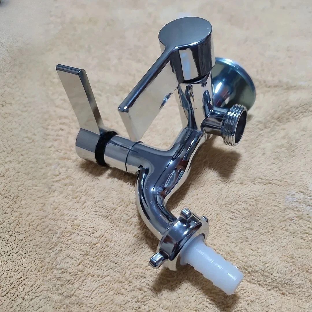 Torneira Para Maquina Lavar Tanque 2 Saídas
