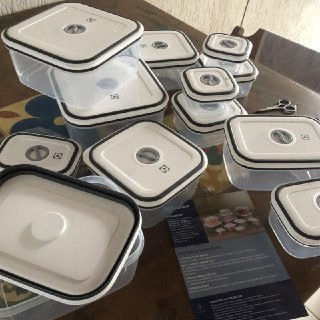 Kit Potes Herméticos Plásticos Cinza 12 Unidades Electrolux