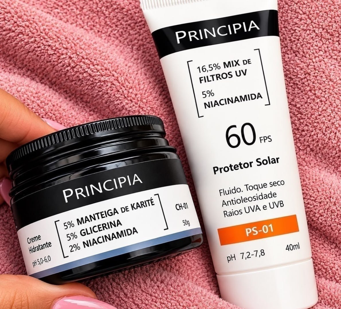 Principia Kit Hidratação E Proteção Facial Ch-o1 + Ps-01