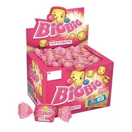 Chiclete Big Big Tutti-frutti C/100unidades - Arcor