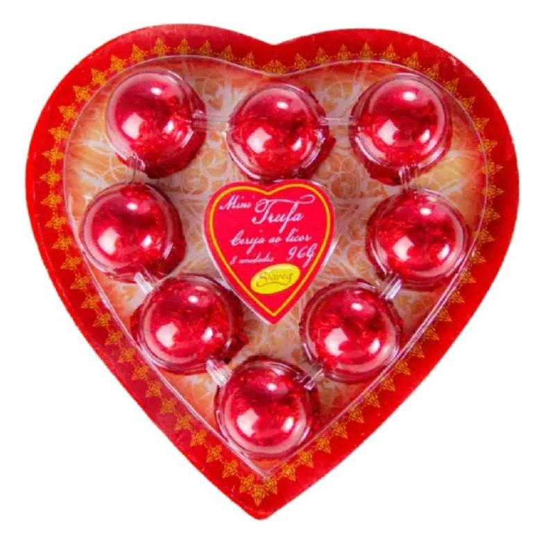 Mini Trufa Sabor Cereja Blister C/8 Unidades 96g
